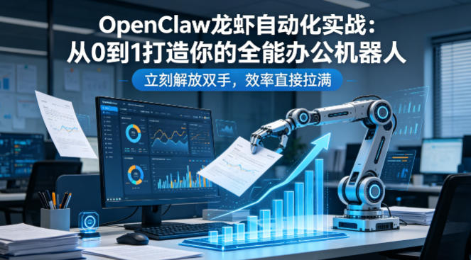 OpenClaw龙虾自动化实战：从0到1打造你的全能办公机器人，立刻解放双手，效率直接拉满-怪兽网创俱乐部