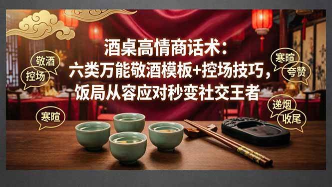 （18020期）付费文章：酒桌高情商话术：六类万能敬酒模板+控场技巧，饭局从容应对秒变社交王者-邪修侠 - 演示