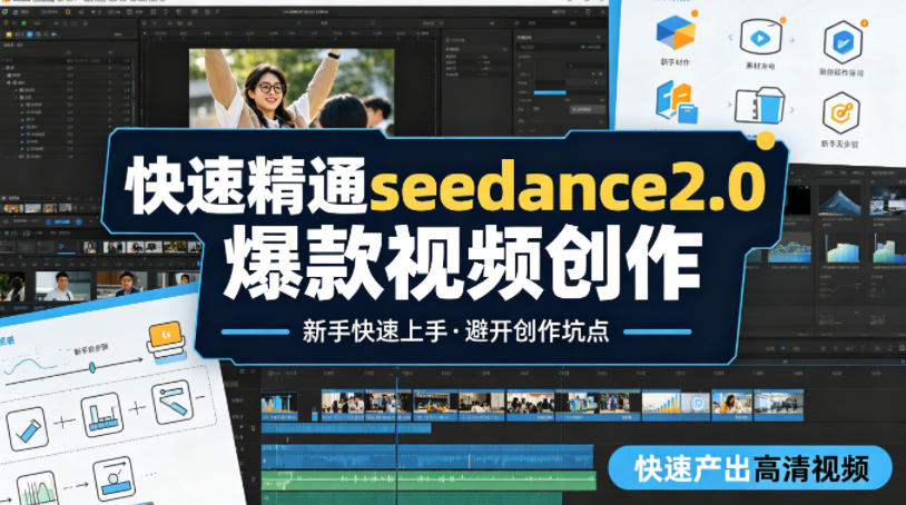 快速精通seedance2.0爆款视频创作，快速产出高清视频，避开大量创作坑点，新手也能快速上手-小白项目网