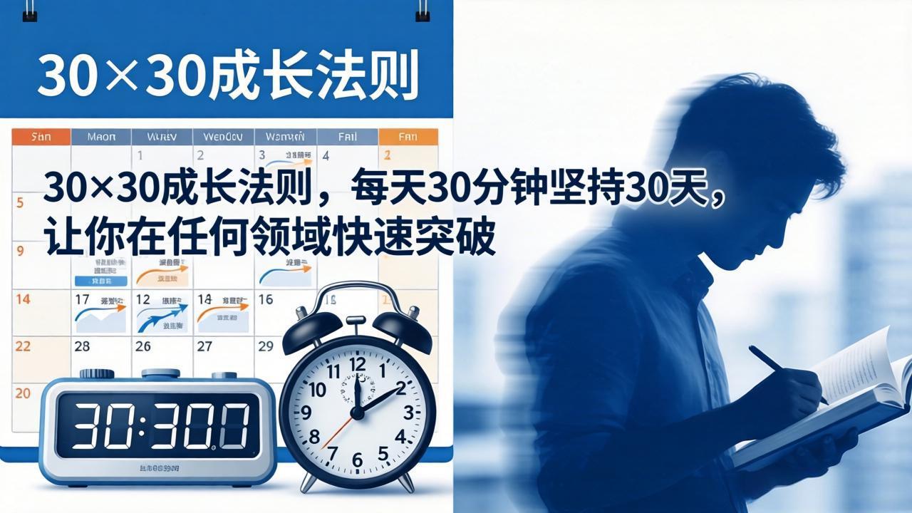 付费文章：30×30成长法则，每天30分钟坚持30天，让你在任何领域快速突破-小小石博客