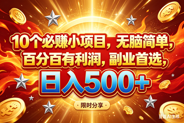（18092期）10个必赚小项目，百分百赚米，无脑简单，副业首选，日入499+-邪修侠 - 演示