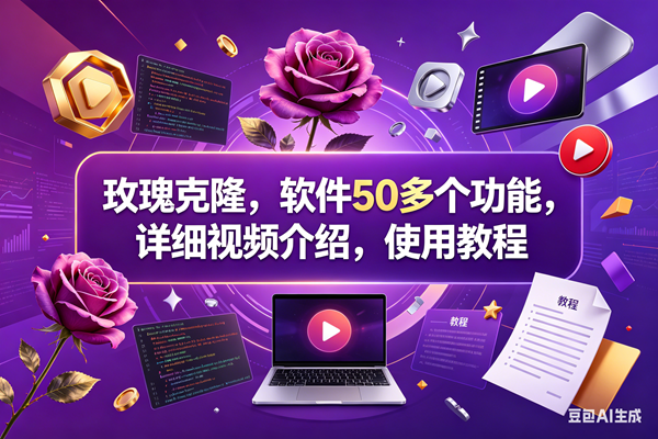 (18124期)玫瑰克隆,一键爆款工具,ai智能体软件,自媒体神器,60多个功能详细教程-邪修侠 - 演示