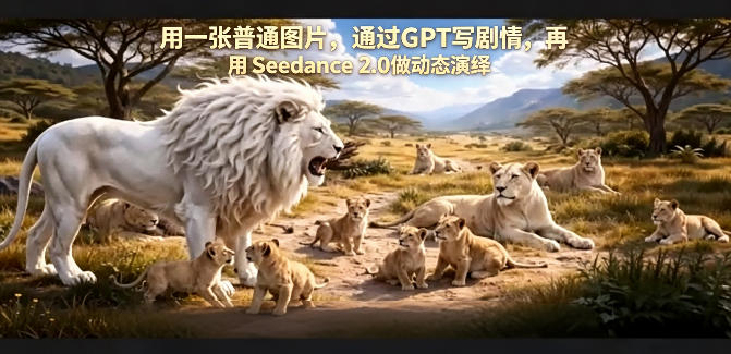 用一张普通图片，通过GPT写剧情，再用Seedance 2.0做动态演绎，居然能生成迪士尼风格搞笑动画-优优云网创