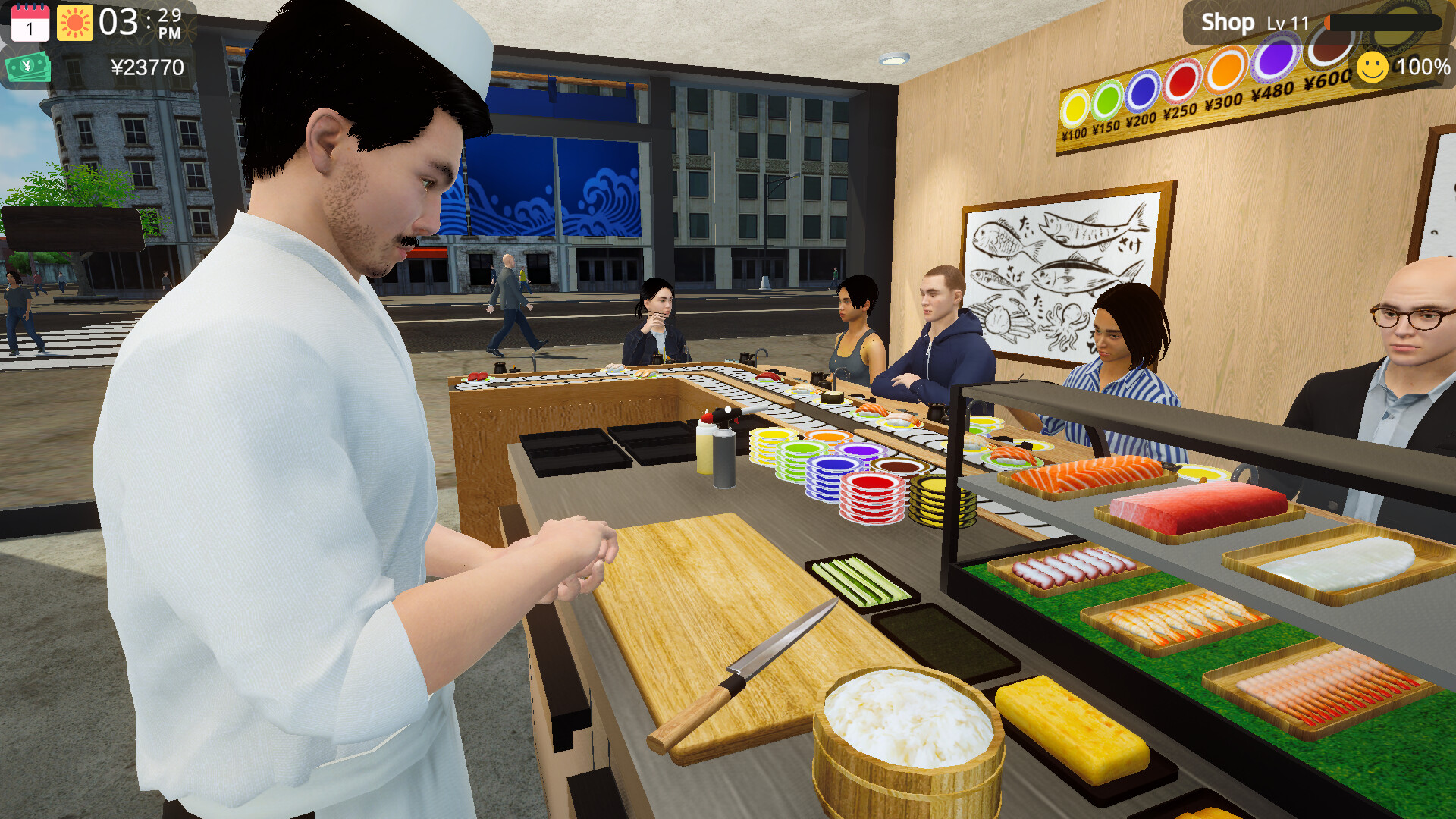 回转寿司模拟器/Conveyor Belt Sushi Simulator-玖伍游戏