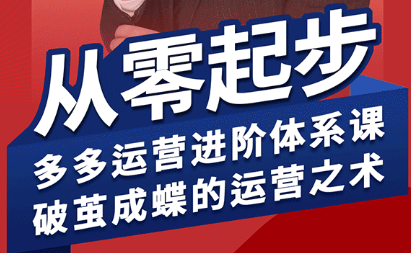 海神·拼多多运营进阶系统课(更新2026)-怪兽网创俱乐部