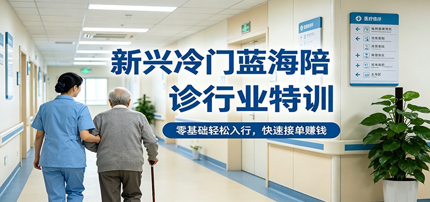 新兴冷门蓝海陪诊行业特训，零基础轻松入行，快速接单赚钱-小小石博客
