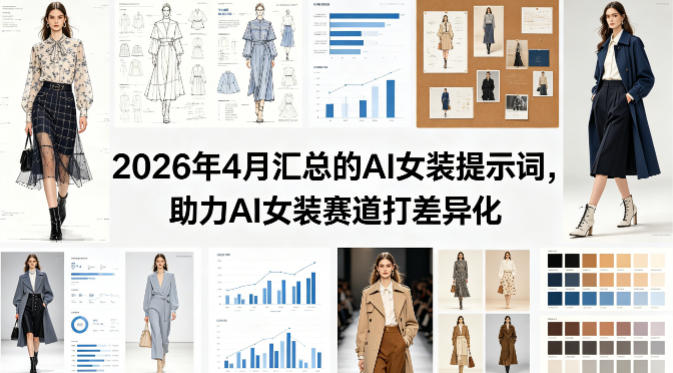 2026年4月汇总的AI女装提示词，助力AI女装赛道打差异化-小白项目网