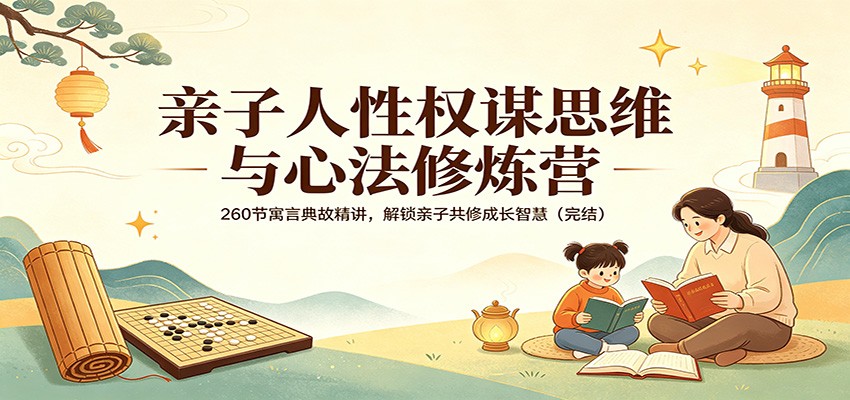亲子人性权谋思维与心法修炼营：260节寓言典故精讲，解锁亲子共修成长智慧（完结）-小白项目网