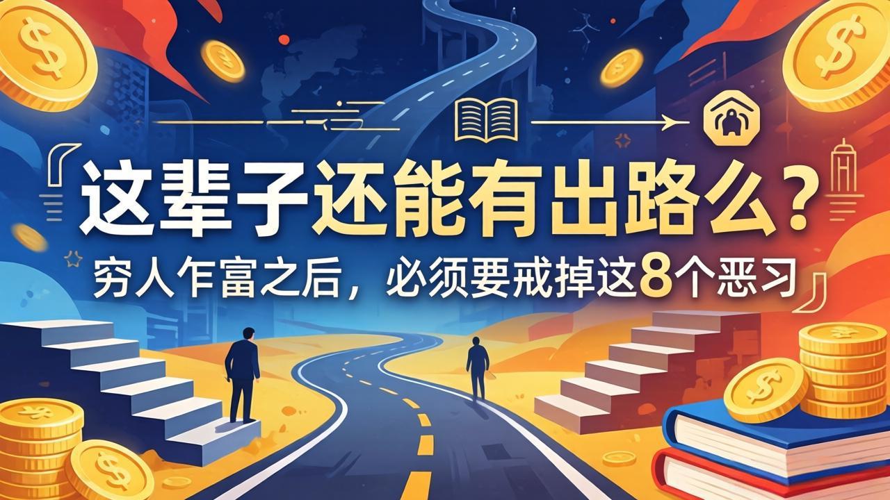 关于人生两篇付费文章【这辈子还能有出路么?】【穷人乍富之后,必须要戒掉这8个恶习】-羽桐社资源站