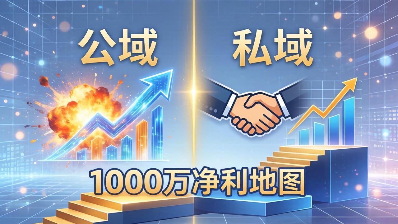 公域玩命出爆款,私域悄悄做成交:这套AI内训课,2026给你打通1000万净利的地图-羽桐社资源站