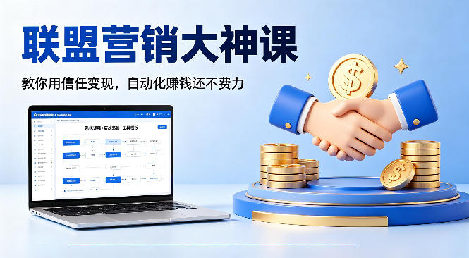 联盟营销大神课,教你用信任变现,自动化賺钱还不费力【原创双语字幕】-90网