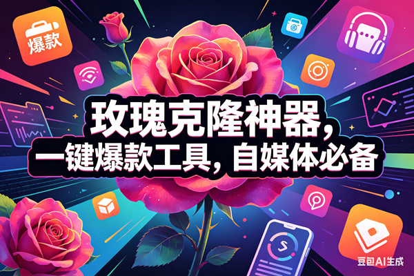 (18246期)玫瑰克隆神器,一键爆款工具,自媒体必备,50多个功能的教程-邪修侠 - 演示