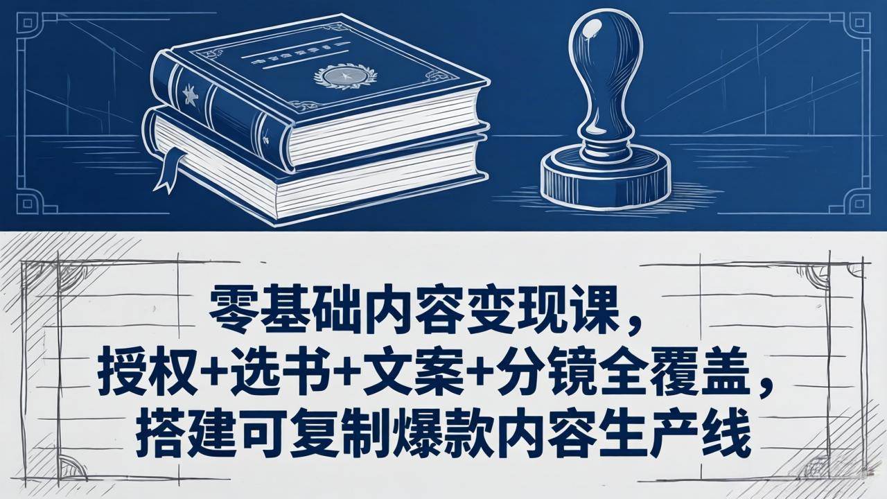 （18243期）零基础内容变现课，授权+选书+文案+分镜全覆盖，搭建可复制爆款内容生产线-邪修侠 - 演示