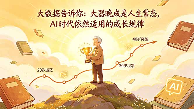付费文章：大数据告诉你：大器晚成是人生常态，AI 时代依然适用的成长规律-网创百晓生