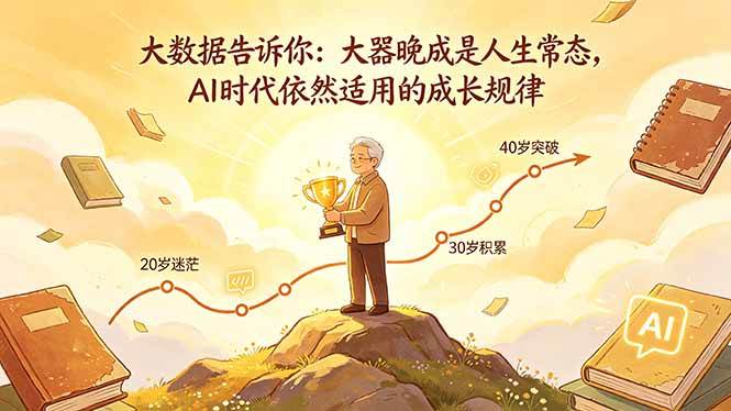 （18288期）付费文章：大数据告诉你：大器晚成是人生常态，AI 时代依然适用的成长规律-邪修侠 - 演示