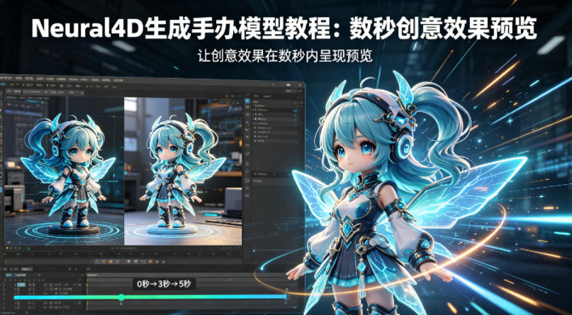 Neural4D生成手办模型教程，让创意效果在数秒内呈现预览-小白项目网