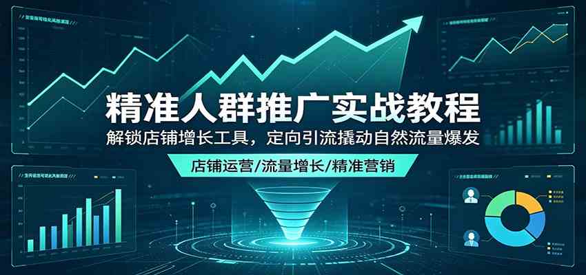 精准人群推广实战教程：解锁店铺增长工具，定向引流撬动自然流量爆发-小白项目网