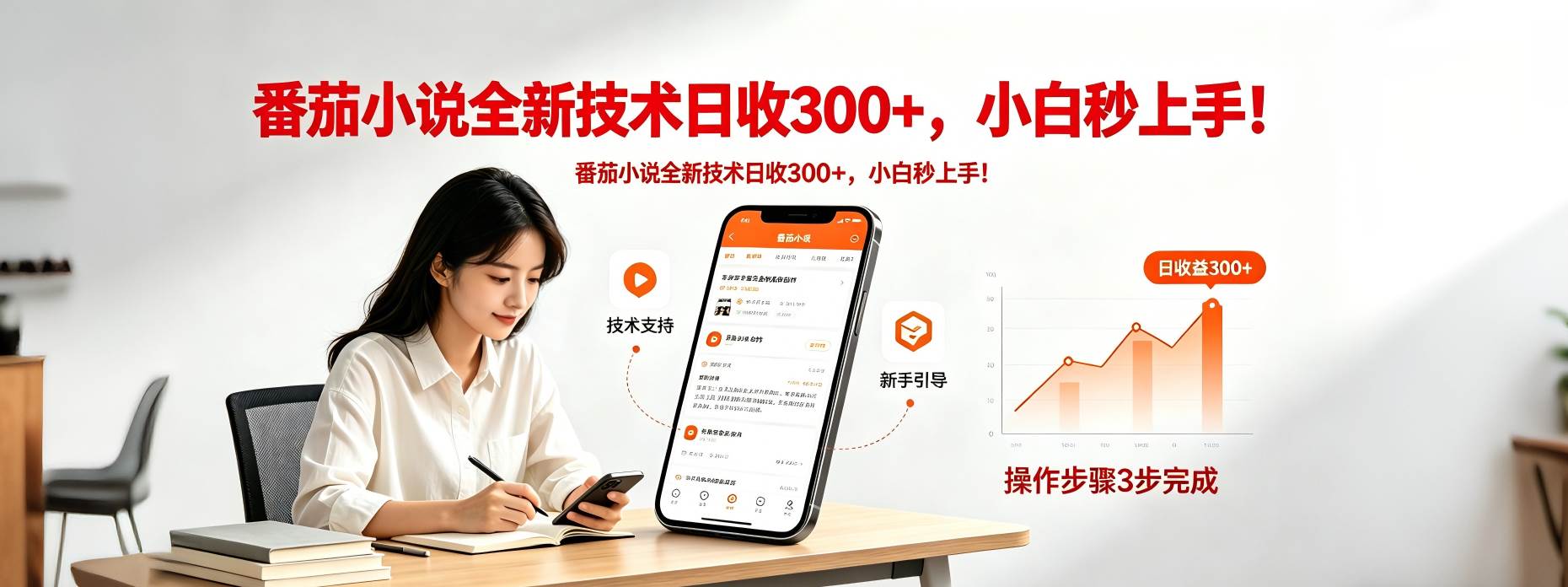 （18392期）番茄小说全新技术全新玩法！无脑日收300+-邪修侠 - 演示