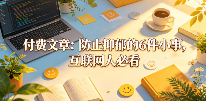 付费文章:防止抑郁的6件小事,互联网人必看!-90网