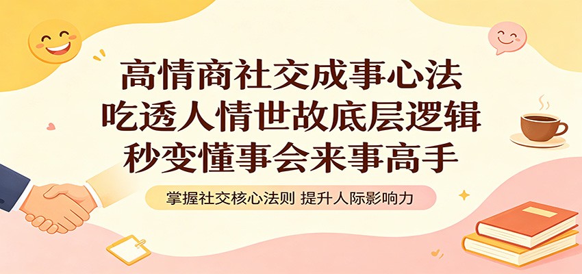 高情商社交成事心法：吃透人情世故底层逻辑，秒变懂事会来事高手-网创百晓生