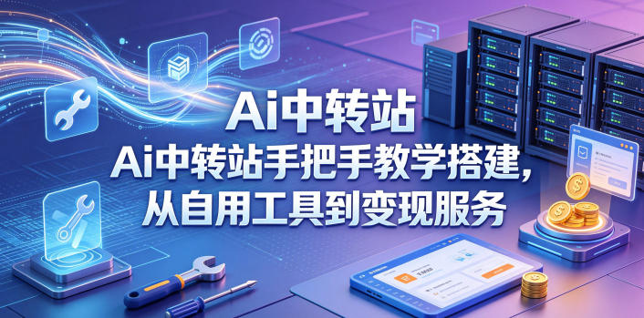 Ai中转站手把手教学搭建，从自用工具到变现服务-小白项目网