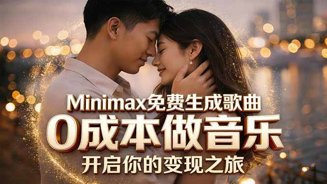 Minimax免费生成歌曲实测！0成本做音乐，说唱流行Lofi一键生成-怪兽网创俱乐部