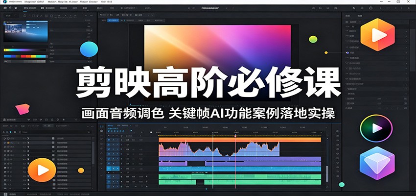剪映高阶必修课：画面音频调色，关键帧AI功能案例落地实操-怪兽网创俱乐部