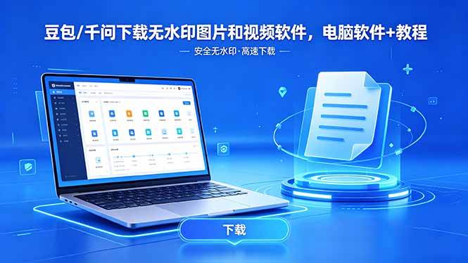 (18456期)豆包/千问下载无水印图片和视频软件,电脑软件+教程 (18456期)豆包/千问下载无水印图片和视频软件,电脑软件+教程