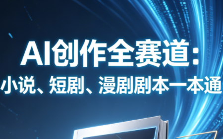 AI创作全赛道：小说、短剧、漫剧剧本一本通(更新5月)-怪兽网创俱乐部