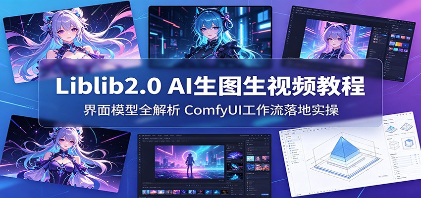 Liblib2.0 AI生图生视频教程：界面模型全解析，ComfyUI工作流落地实操-邪修侠 - 演示