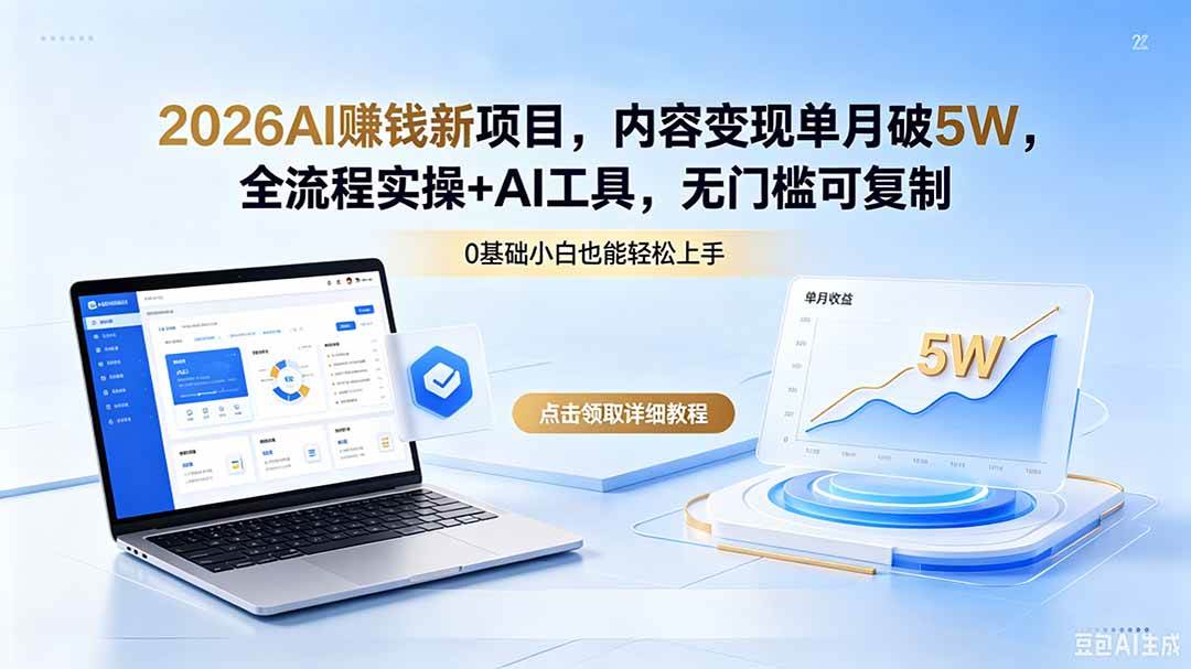 （18476期）2026AI赚钱新项目，内容变现单月破5W，全流程实操+AI工具，无门槛可复制-邪修侠 - 演示