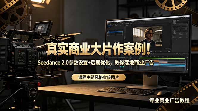 真实商业大片作案例！Seedance 2.0参数设置+后期优化，教你落地商业广告-怪兽网创俱乐部