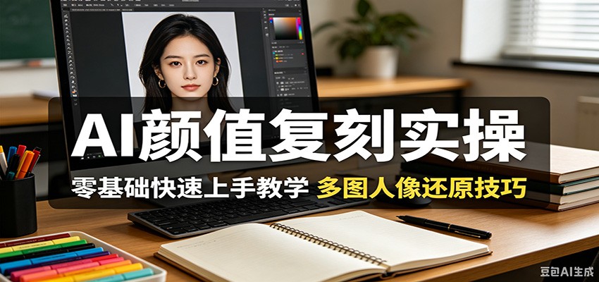 AI颜值复刻实操，零基础快速上手教学，多图人像还原技巧-邪修侠 - 演示