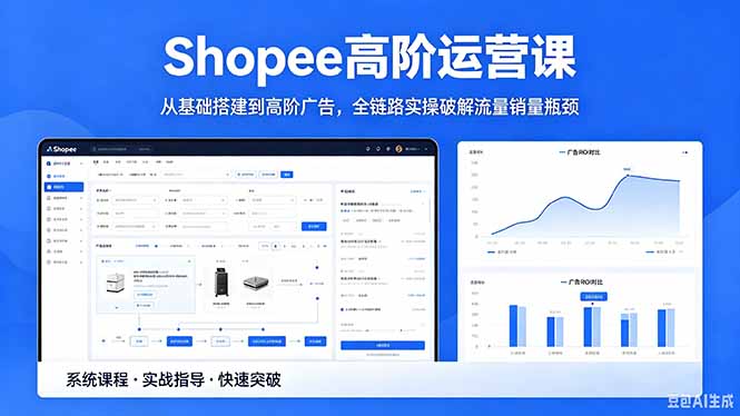 Shopee高阶运营课-2026年5月更新，从基础搭建到高阶广告，全链路实操破解流量销量瓶颈-706资源网