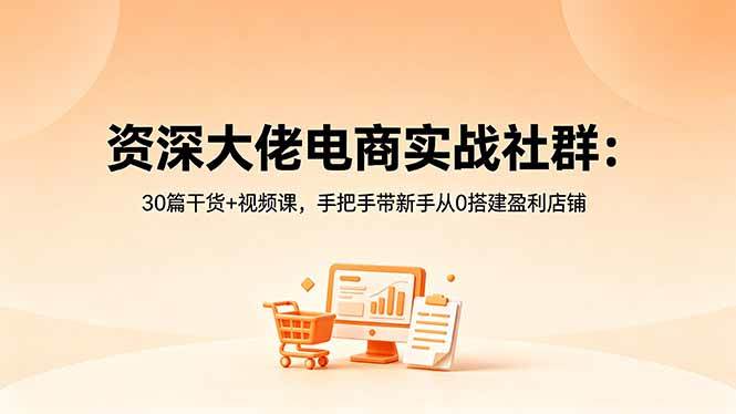 (18529期)资深大佬电商实战社群:30篇干货+视频课,手把手带新手从0搭建盈利店铺-邪修侠 - 演示