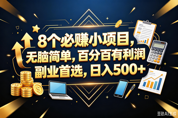 （18530期）9个必赚钱的小项目，百分百赚米，无脑简单，副业首选，日入399+-邪修侠 - 演示