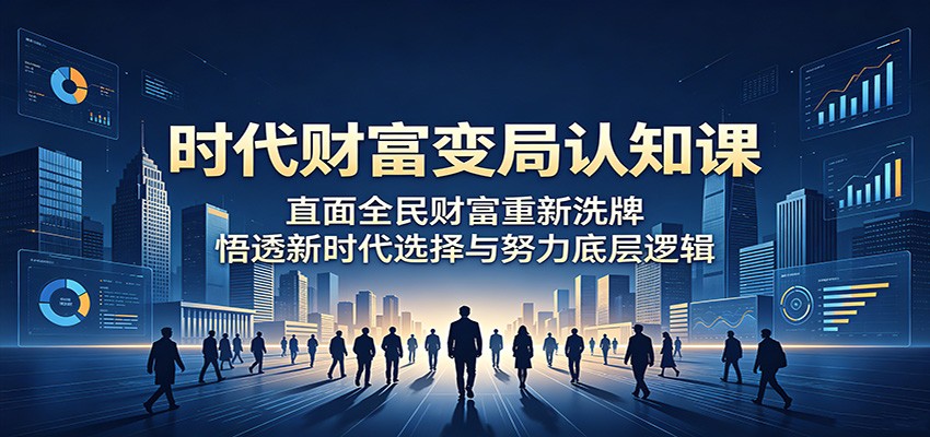 时代财富变局认知课：直面全民财富重新洗牌，悟透新时代选择与努力底层逻辑-邪修侠 - 演示