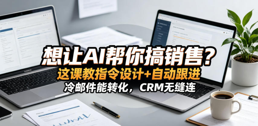 想让AI帮你搞销售？这课教指令设计+自动跟进，冷邮件能转化，CRM无缝连！【原创双语字幕】-怪兽网创俱乐部