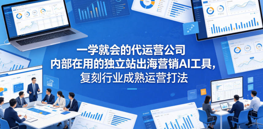 一学就会的代运营公司内部在用的独立站出海营销AI工具，复刻行业成熟运营打法-怪兽网创俱乐部