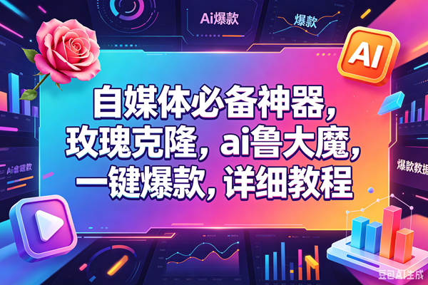 （18531期）玫瑰克隆，一键ai神器，爆款工具，自媒体必备，60多个功能的详细教程-小白项目网