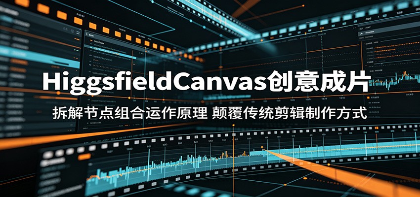 HiggsfieldCanvas创意成片:拆解节点组合运作原理,颠覆传统剪辑制作方式-优优云网创