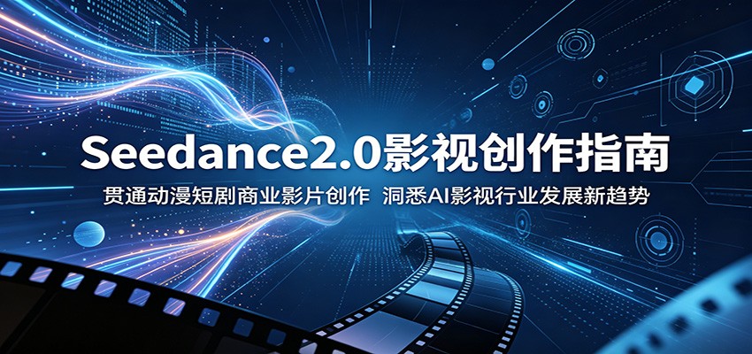 Seedance2.0影视创作指南：贯通动漫短剧商业影片创作，洞悉AI影视行业发展新趋势