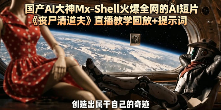 国产AI大神Mx-Shell火爆全网的AI短片《丧尸清道夫》直播教学回放+提示词-小栈博客