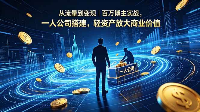 （18645期）从流量到变现｜百万博主实战，一人公司搭建，轻资产放大商业价值-邪修侠 - 演示