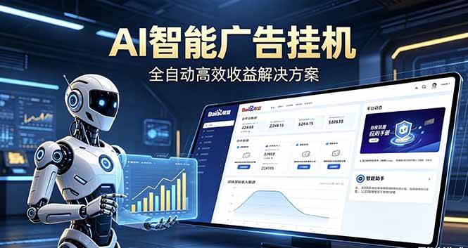 （18661期）Ai智能广告自动化运营 别再瞎折腾了！这个全自动自动化运营项目，新手当天见钱，告别频繁换项目的烦恼-创业联盟