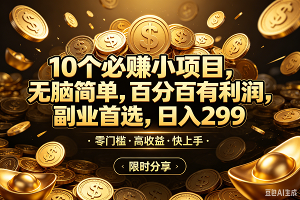 (18674期)10个必赚米的小项目,百分百赚米,无脑简单,副业首选,日入299+ (18674期)10个必赚米的小项目,百分百赚米,无脑简单,副业首选,日入299+