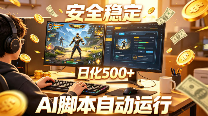 三角洲全自动挂G项目，AI脚本躺賺，日化500+，无需手动操作【揭秘】-小栈博客