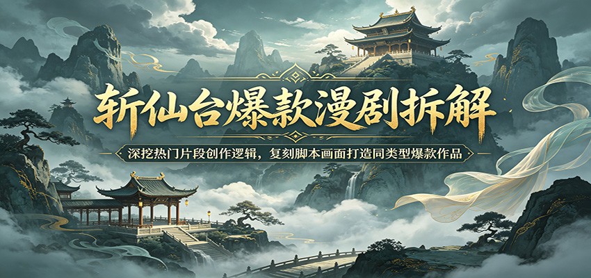 斩仙台爆款漫剧拆解：深挖热门片段创作逻辑，复刻脚本画面打造同类型爆款作品-小栈博客