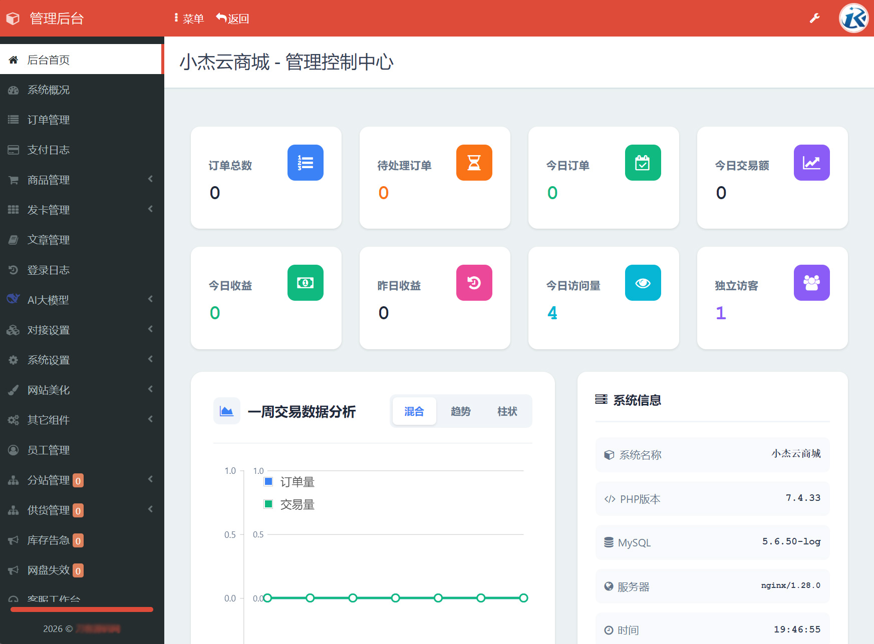 小杰云商城系统源码 完整版 全开源 - 图片4