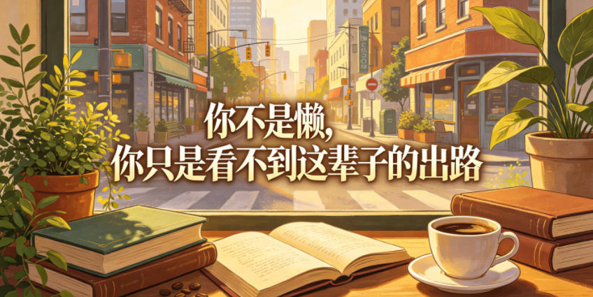 付费文章：你不是懒，你只是看不到这辈子的出路-多课资源站